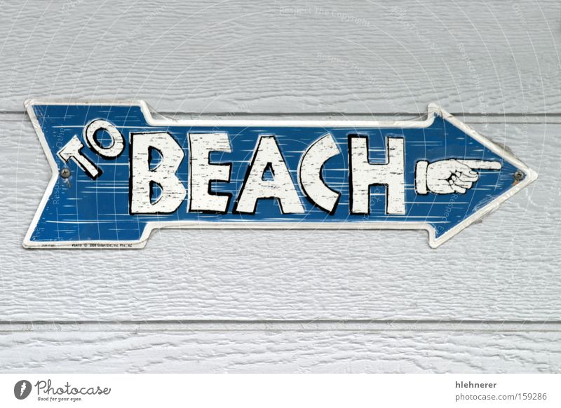 To Beach Sign Direction Blue Communication Arrow White Information Recreated Summer Lanes & trails Text Signage note outdoor vacation Indicate