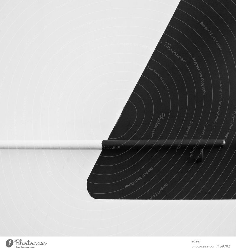 round corner Style Design Watercraft Metal Black White Wall (building) Illustration Geometry Handrail Division Colorless Structures and shapes Minimalistic