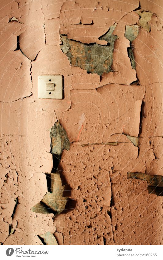 [Weimar09] Light gap on light switch Room Location Decline Transience Time Life Memory Destruction Old Military building Wall (building) Light switch Colour