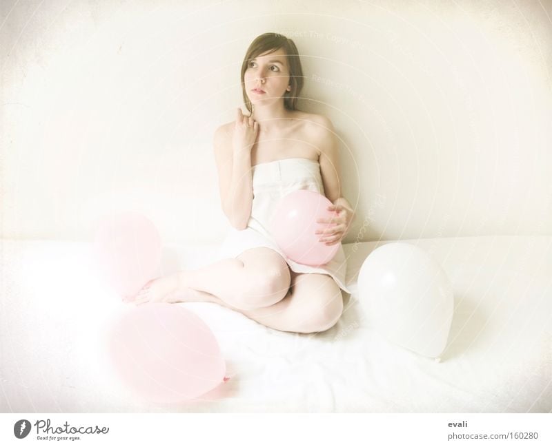 I'm nothing without you White Balloon Pink Woman balloons
