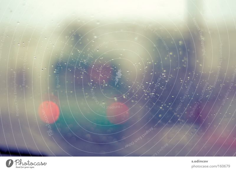 BlurBus Colour Lomography Transport Street Rain Glass drops soft light