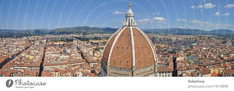 Cathedral in Florence Town Downtown Dome Architecture Tourist Attraction Blue Brown Multicoloured Yellow Gray Green Orange Pink Red White Domed roof Tuscany