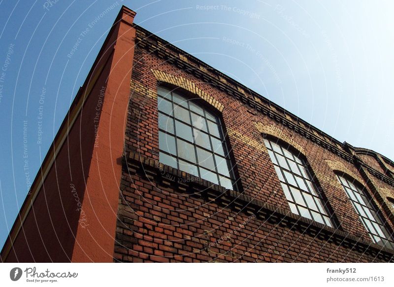 factory hall Factory House (Residential Structure) Facade Architecture brickwork Old