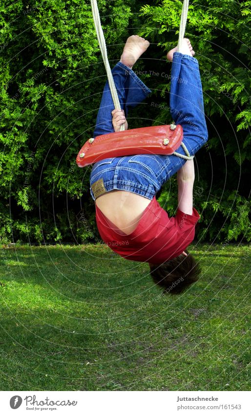 upside down Boy (child) Child Infancy Wild Swing To swing Climbing Acrobat Playing Movement Healthy lousejunge Juttas snail Youth (Young adults)