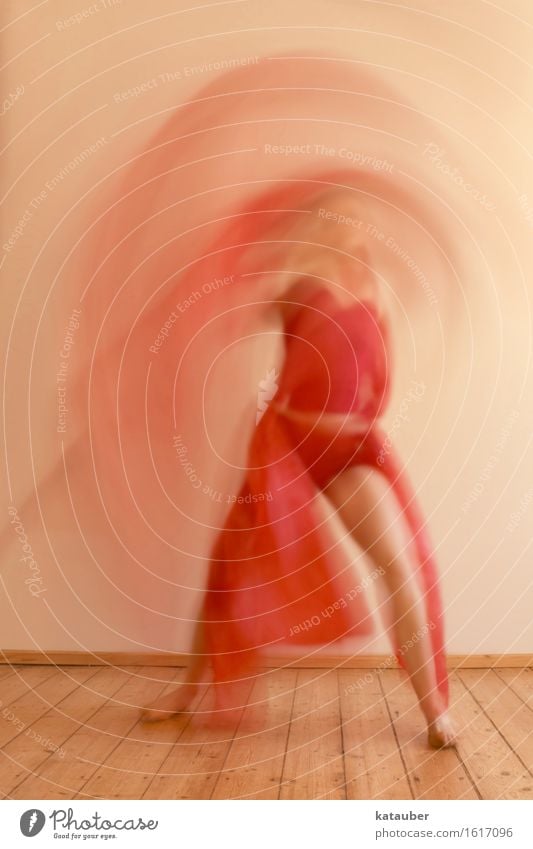 Lady in Red Feminine Body 1 Human being Movement Playing Dream Esthetic Positive Rebellious Crazy Joy Euphoria Passion Warm-heartedness Culture Art Power