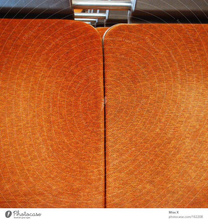 Ass crack ;-) Railroad Bus Seating Driving Vacation & Travel Tram Furrow Column Orange Transport headrest