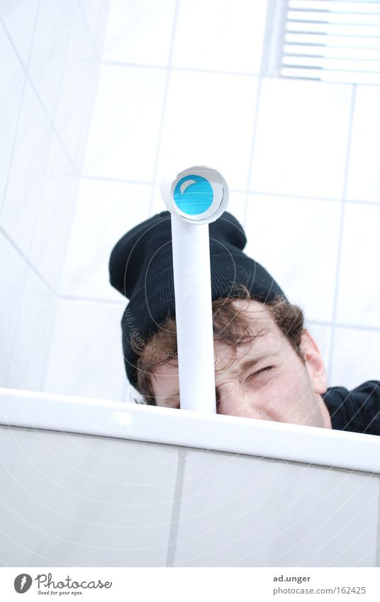 inspection Bathtub Water Bathroom Telescope Navigation periscope black cap Thief Theft