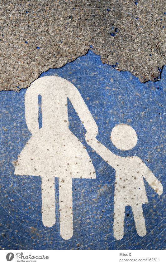 A prejudice Child Mother Adults Family & Relations Pedestrian precinct Transport Road traffic Street Lanes & trails Signs and labeling Wisdom Smart Asphalt