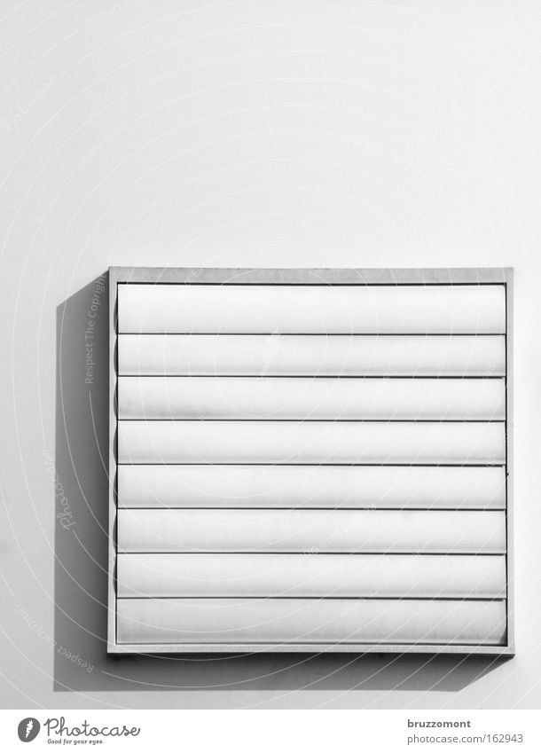 |=_| Slat blinds Square Rectangle Geometry Closed Black White Air conditioning Ventilation Detail home technology facility management