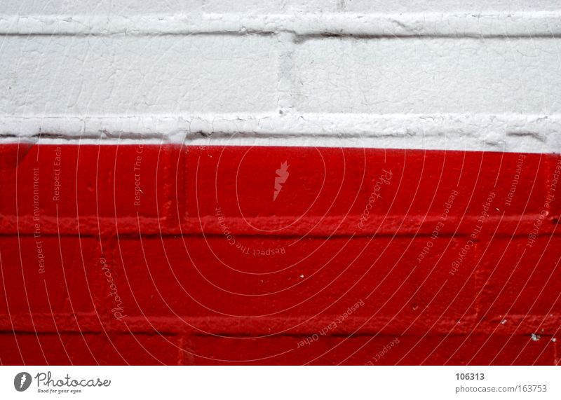 Photo number 117162 White Red Wall (building) obliquely Line Diagonal Brick Colour Tilt