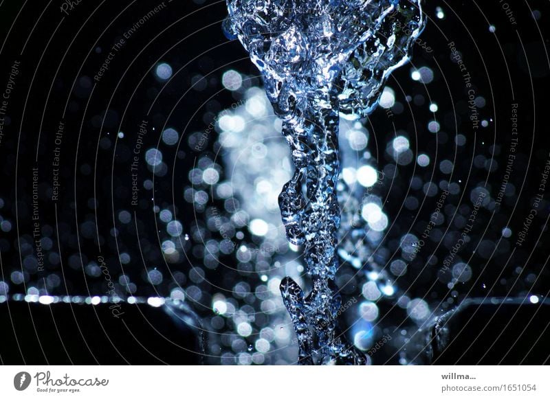 bubbling elixir of life water Water Drinking water Bubbling Wet Cold Blue Fountain Inject
