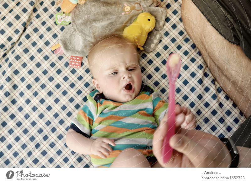 Give me that. Child Baby Toddler Girl Infancy 1 Human being 0 - 12 months Discover Eating Puree Nutrition Cutlery Banana disgusting try Attempt Daub Swinishness