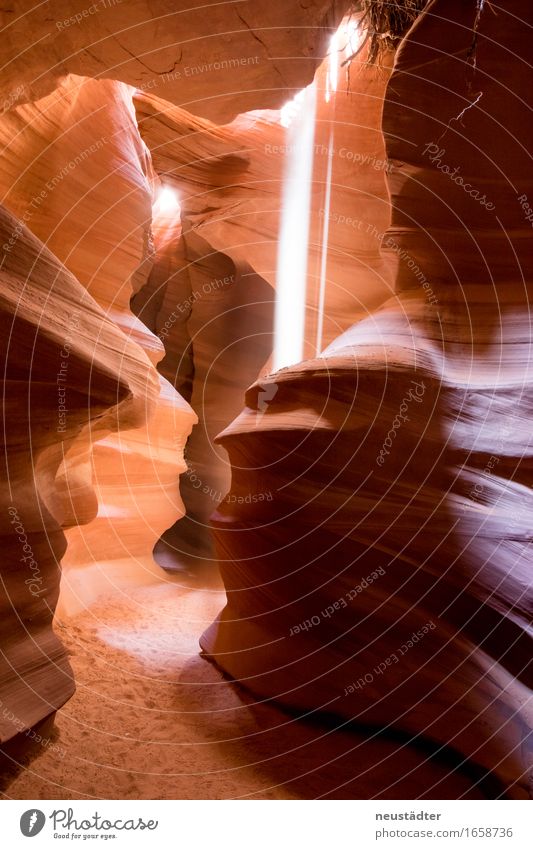 Antelope Canyon I Environment Earth Sand Sunlight Exceptional Natural Dry Brown Yellow Orange Warm-heartedness Adventure Uniqueness Discover Inspiration Pure
