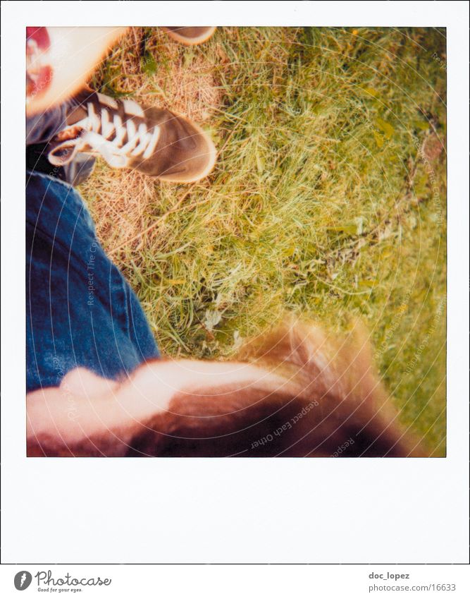 polaroid_poetry_2 Analog Comprehend Footwear Lifestyle Friendship Meadow Grass Summer Snapshot Photographic technology Polaroid Detail Nature Partially visible