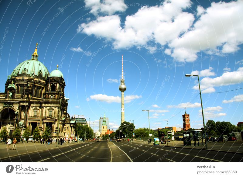 Palace of the Republic (invisible) Berlin Capital city Downtown Historic Town Dome Berlin Cathedral Religion and faith Church Church of Our Lady alex