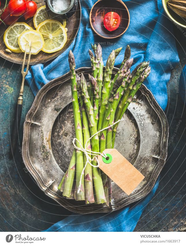 asparagus season Food Vegetable Lettuce Salad Herbs and spices Nutrition Lunch Dinner Buffet Brunch Organic produce Vegetarian diet Diet Crockery Plate Style