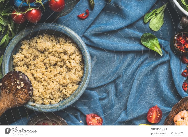 Background for Quinoa recipes Food Vegetable Lettuce Salad Grain Herbs and spices Nutrition Lunch Dinner Organic produce Vegetarian diet Diet Plate Bowl Spoon