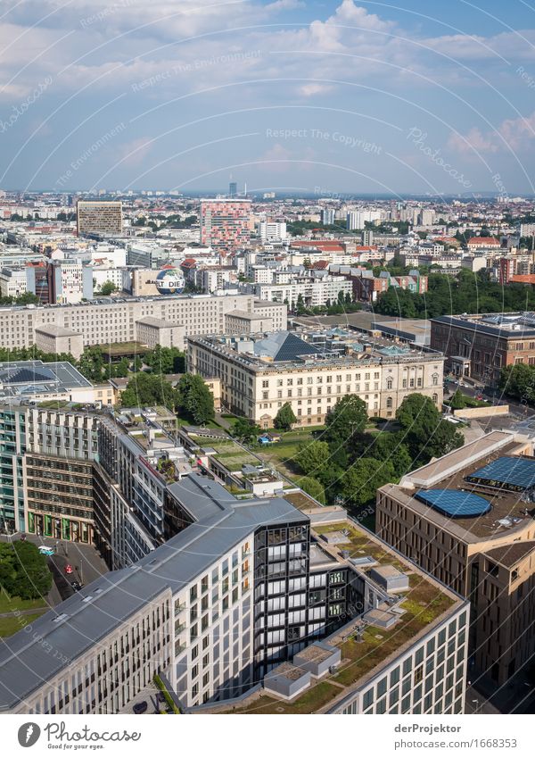 Panoramic view over Berlin and Leipziger Platz III Berlin_Recording_2019 theProjector the projectors farys Joerg farys Wide angle Panorama (View)