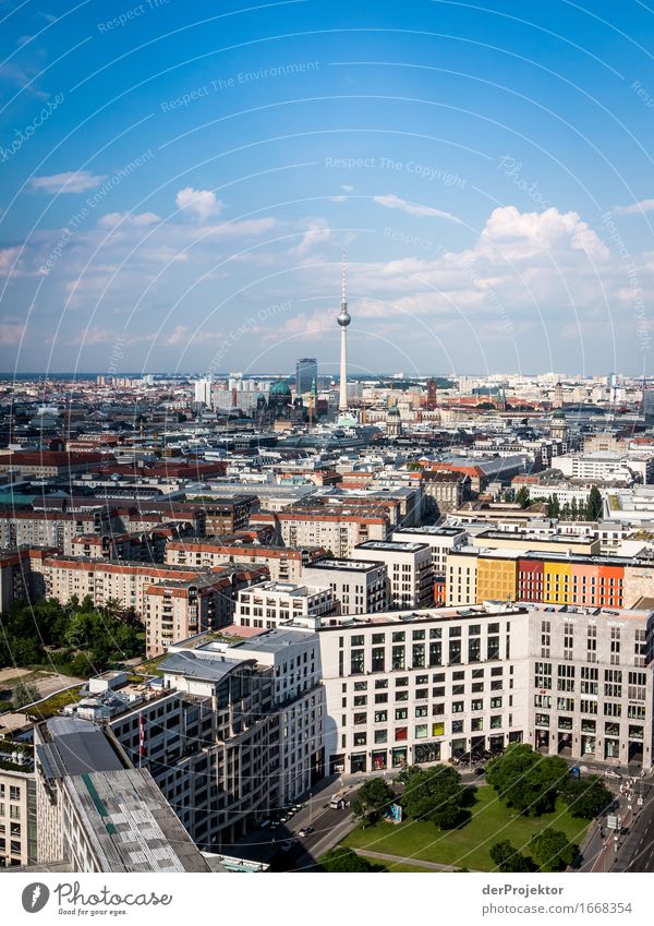 Panoramic view over Berlin and Leipziger Platz Berlin_Recording_2019 theProjector the projectors farys Joerg farys Wide angle Panorama (View)
