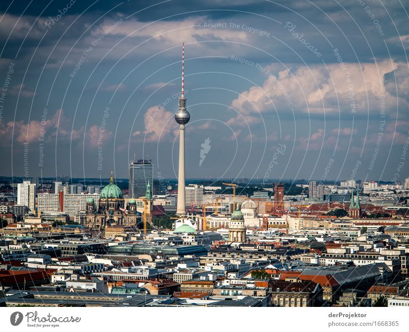 Panoramic view over Berlin and TV Tower V Berlin_Recording_2019 theProjector the projectors farys Joerg farys Wide angle Panorama (View) Central perspective