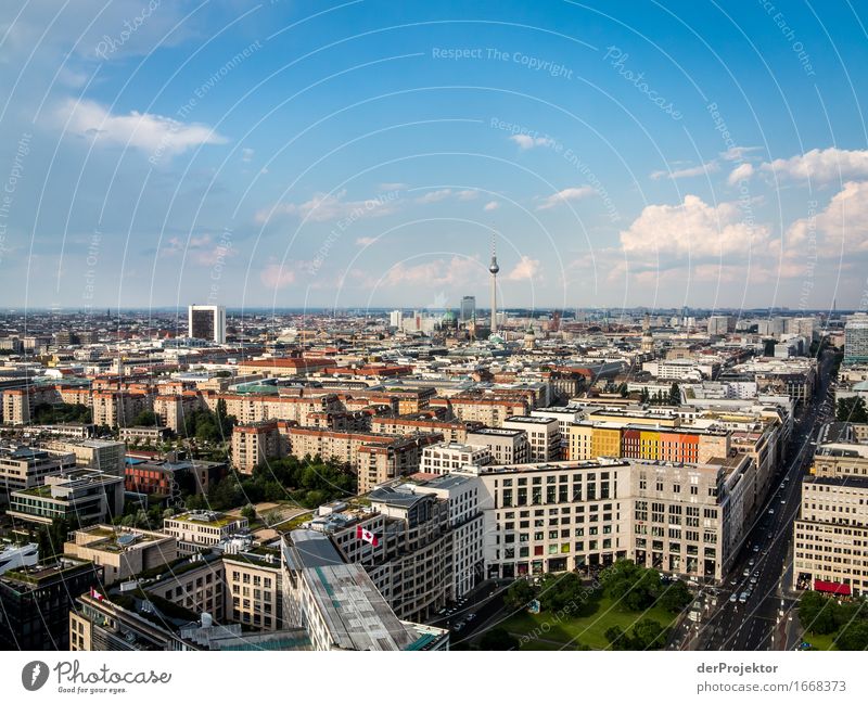Panoramic view over Berlin and Leipziger Platz II Berlin_Recording_2019 theProjector the projectors farys Joerg farys Wide angle Panorama (View)
