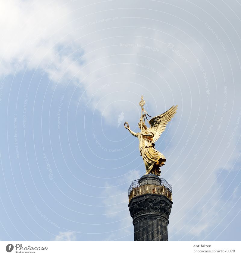 victory column Vacation & Travel Tourism Far-off places Freedom Sightseeing City trip Summer Art Artist Work of art Sculpture Culture Environment Nature Sky