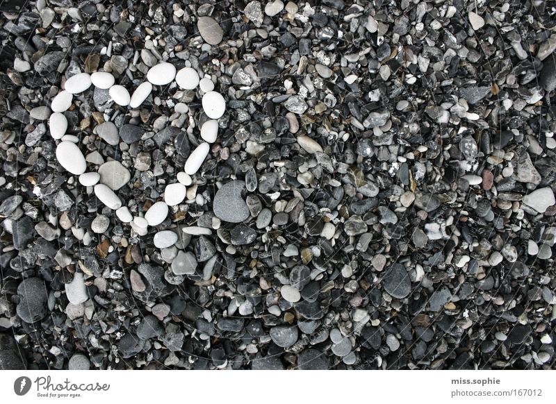 lovestoned Colour photo Subdued colour Exterior shot Copy Space right Day Contrast Deep depth of field Nature Coast Stone Heart Beautiful Blue Gray White
