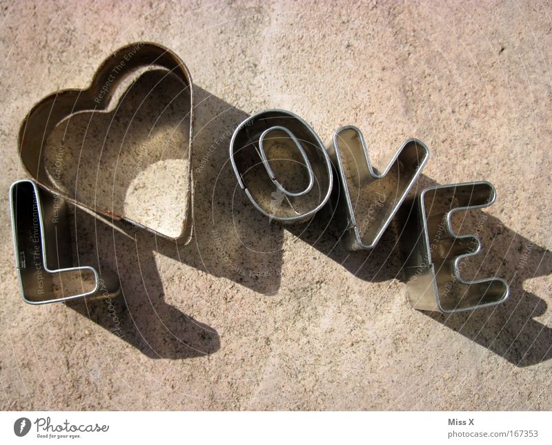 L<3 ove Subdued colour Detail Deserted Characters Heart Love Spring fever Infatuation Romance Baking tin Cookie Metalware Dough Sand toys cookie cutter Shadow