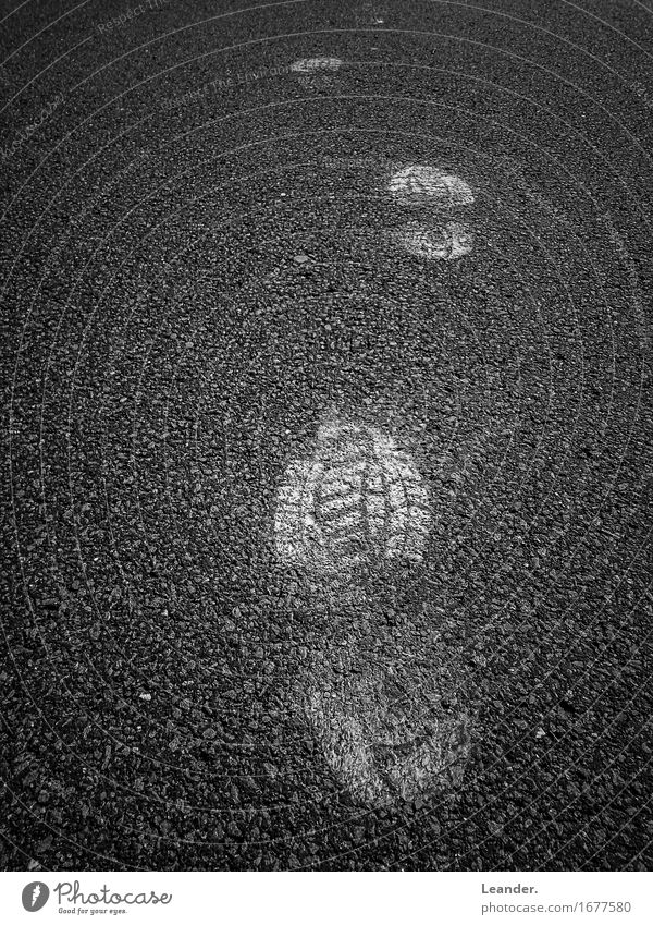 step by step Human being Life Feet Going Hiking Dirty Adventure Shopping Footprint Stone as folded Asphalt Sequence Stride Walking Footwear Moon landing