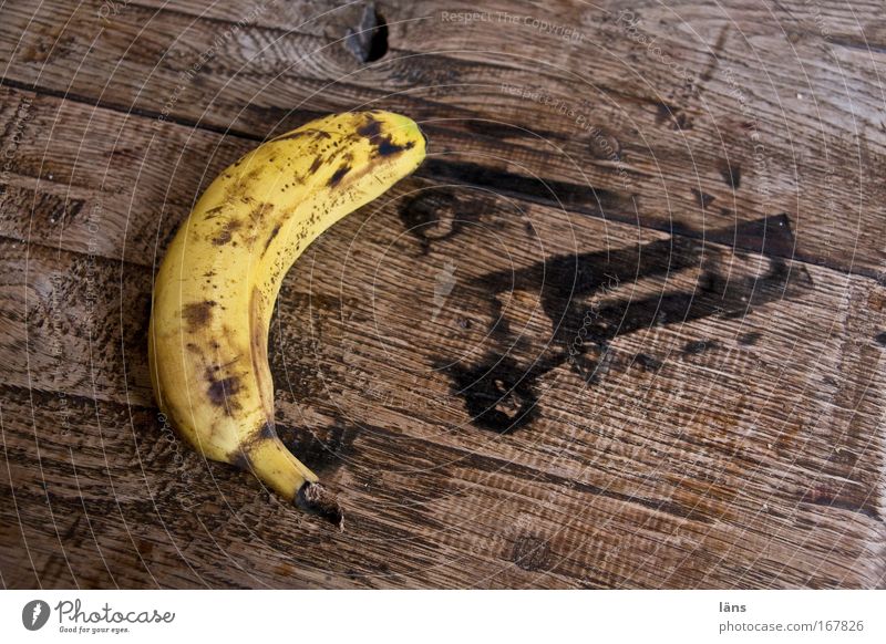 banana Colour photo Interior shot Structures and shapes Deserted Copy Space top Copy Space bottom Shadow Contrast Food Fruit Nutrition Vegetarian diet
