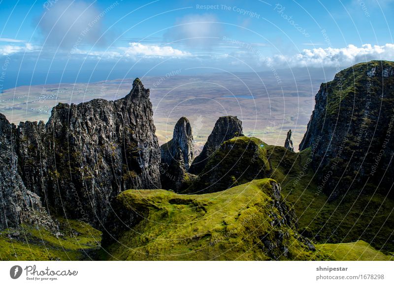 The Quiraing, Isle of Skye, Scotland Athletic Relaxation Vacation & Travel Tourism Adventure Expedition Mountain Hiking Nature Landscape Elements Earth Climate