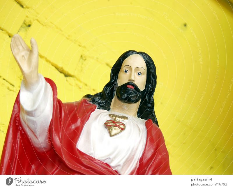 Come... Jesus Christ Religion and faith Costume Christianity Sculpture Prayer Exhibition Kitsch Idol Heart worship
