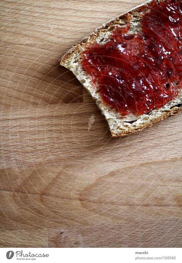 Want some breakfast?! Colour photo Morning Evening Food Bread Jam Breakfast Dinner To enjoy Delicious Sweet Red Moody Appetite Thirst jam bread coat Strawberry