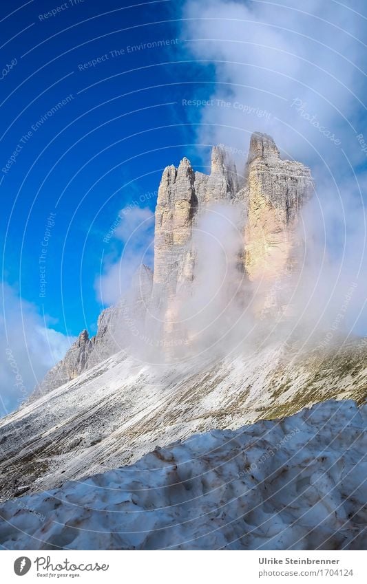 Three Peaks South Wall 2 Vacation & Travel Tourism Trip Adventure Summer Summer vacation Mountain Hiking Environment Nature Landscape Air Drops of water Sky