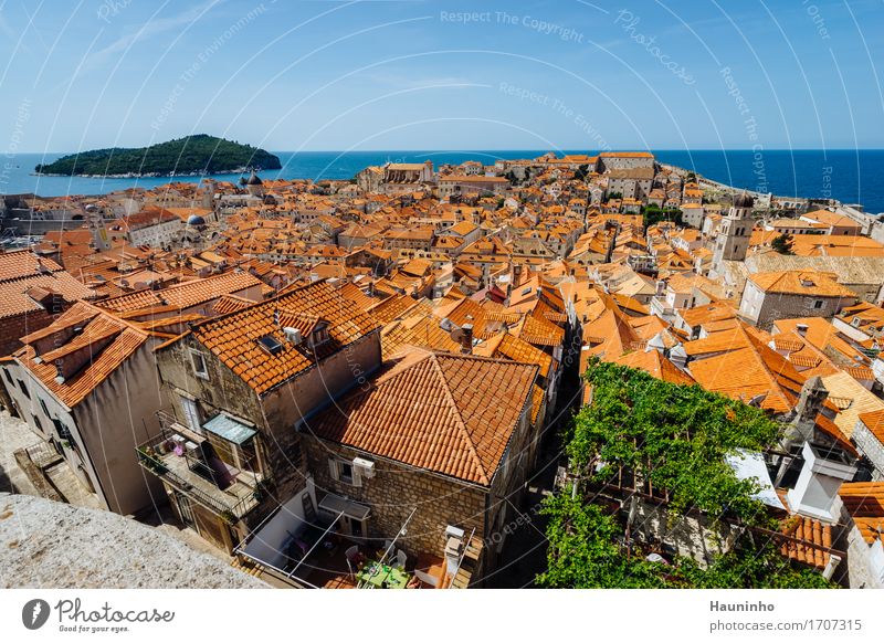 Dubrovnik Xll Vacation & Travel Tourism Sightseeing Ocean Island Summer Beautiful weather Croatia Town Port City Old town House (Residential Structure) Church