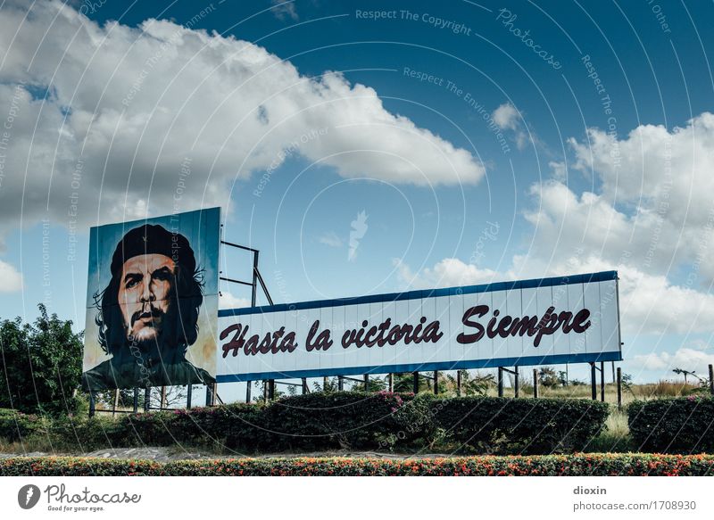 Commandante Che Guevara 14.06.1928 - 09.10.1967 Vacation & Travel Far-off places Sky Clouds Characters Signs and labeling Authentic Famousness Rebellious