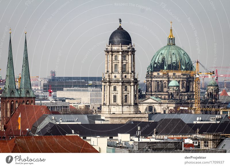 Panoramic view over Berlin with Berlin Cathedral II Berlin_Recording_2019 theProjector the projectors farys Joerg farys Wide angle Panorama (View)
