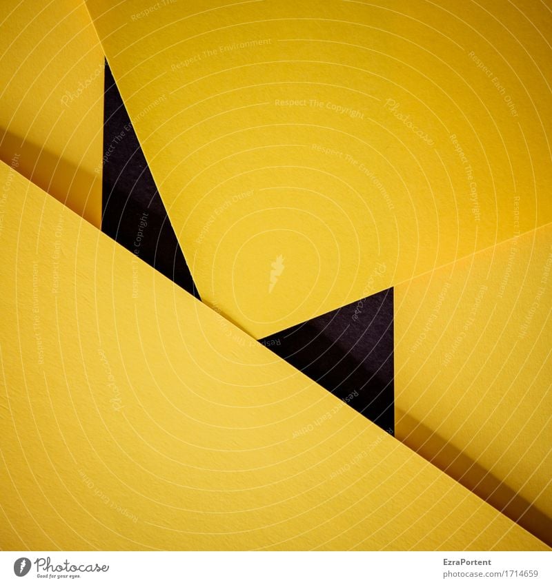 G\|s\G/s|\G Paper Decoration Sign Signs and labeling Line Stripe Sharp-edged Yellow Black Design Colour Advertising Background picture Geometry