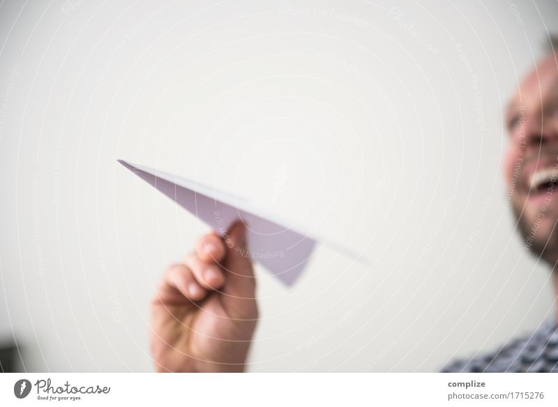 take a plane Expedition Airport Airplane Playing Throw Innovative Paper plane Joy Vacation & Travel Travel photography Passenger plane Aviation