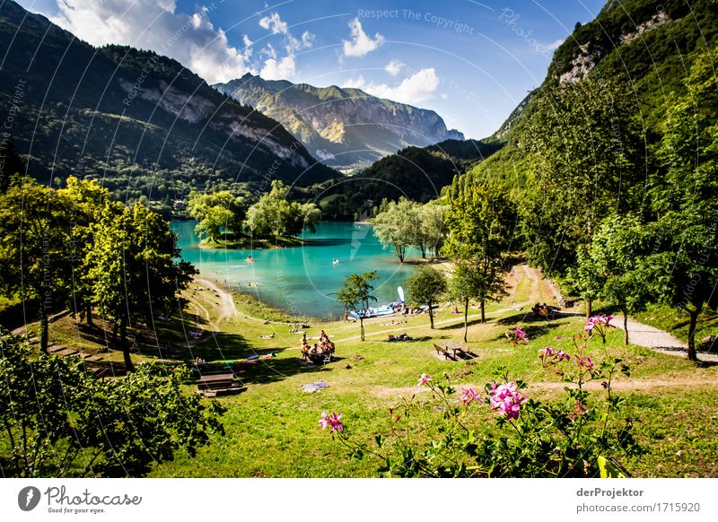 Lago di Tenno in Italy Vacation & Travel Tourism Trip Adventure Far-off places Freedom Camping Summer vacation Sunbathing Island Mountain Hiking Environment