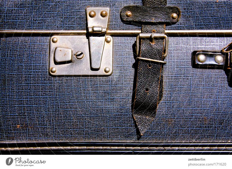 Suitcases in Berlin Vacation & Travel Weekend Lock Key Keyhole Belt Buckle