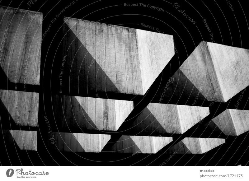 geometry Architecture Art Work of art Industrial plant Manmade structures Building Wall (barrier) Wall (building) Stone Gray Black Emotions Curiosity Hope