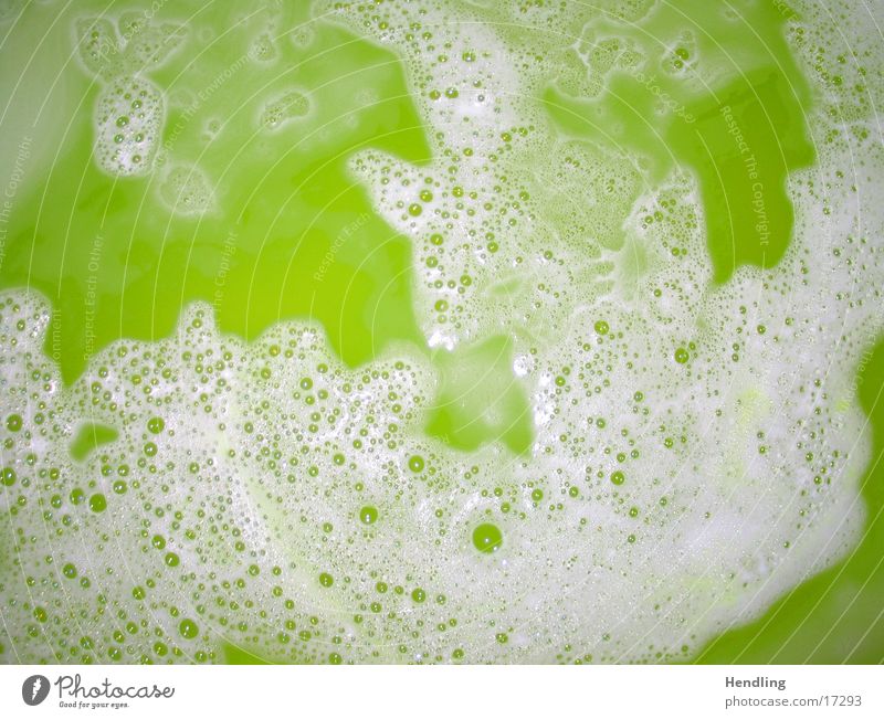 Poisonous green liquid Macro (Extreme close-up) Close-up bath additive large bubbles Green water