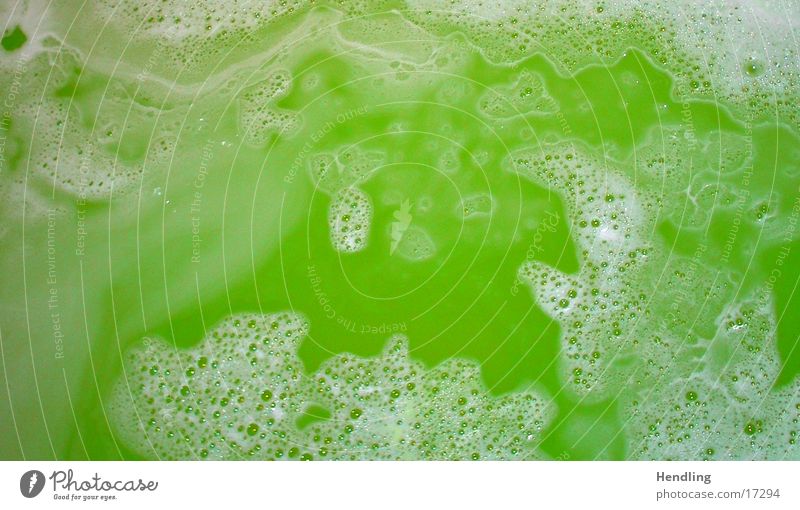Green acid in the bathtub Bilious green Color gradient Pattern Macro (Extreme close-up) Close-up Blow