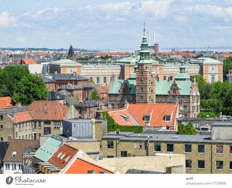 Copenhagen in Denmark Culture Town Capital city Tower Manmade structures Building Architecture Above Tradition increased viewing angle Europe Scandinavia voyage