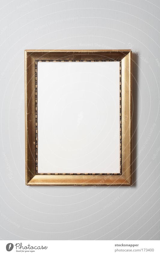 Frame Old Photography golden Dirty worn Vintage nobody Wall (building) Blank Background picture Object photography
