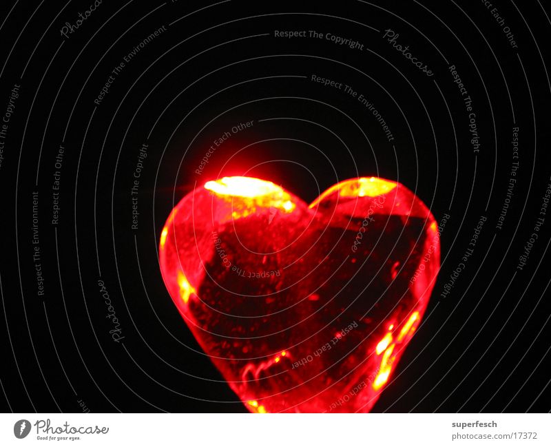 Let Love Rule (3) Physics Red Glittering Heart Lamp Warmth