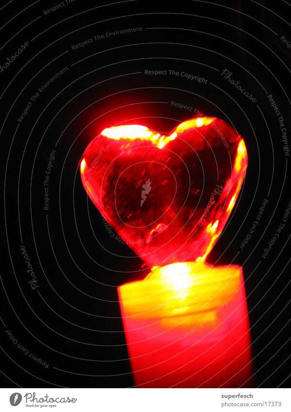Let Love Rule (4) Lamp Warmth Heart Glittering Red Physics Colour photo Detail