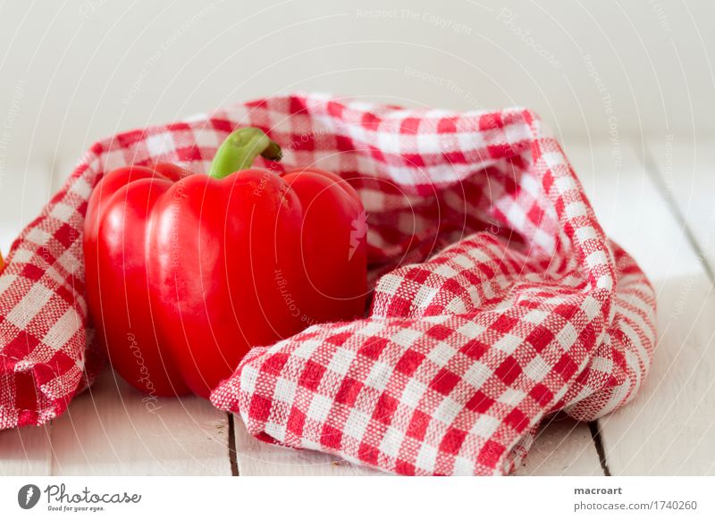 paprika Red Pepper Husk Vegetable Mature Fresh Fruit Close-up Dish Eating Food photograph Nutrition Raw Healthy Healthy Eating Vitamin Dish towel Rag Towel