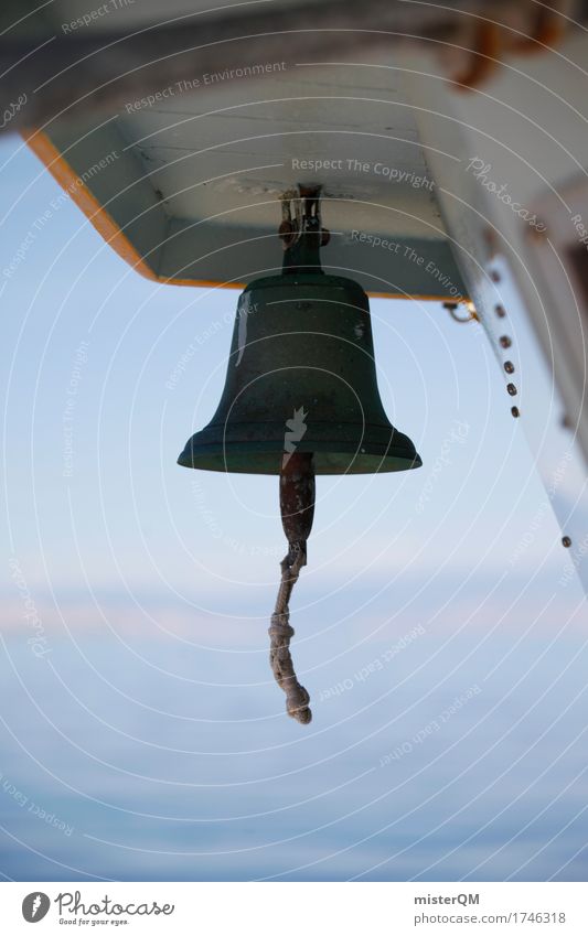 Ship's bell. Means of transport Navigation Inland navigation Cruise Boating trip Passenger ship Fishing boat Esthetic Bell Deck Colour photo Multicoloured